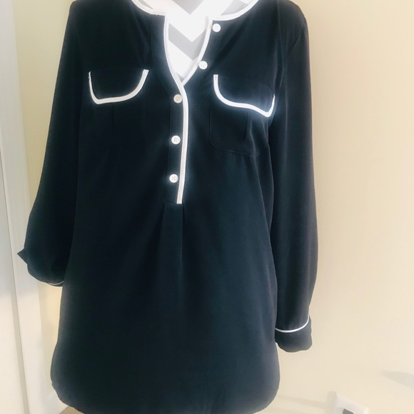 Alfani Black Blouse size 14 - Picture 2 of 4